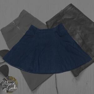 Fashion Web Denim Skirt - Size Medium